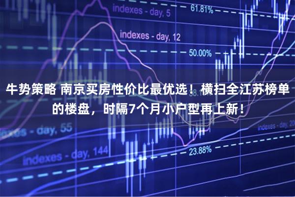 牛势策略 南京买房性价比最优选！横扫全江苏榜单的楼盘，时隔7个月小户型再上新！