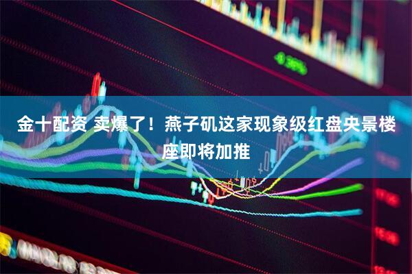 金十配资 卖爆了！燕子矶这家现象级红盘央景楼座即将加推